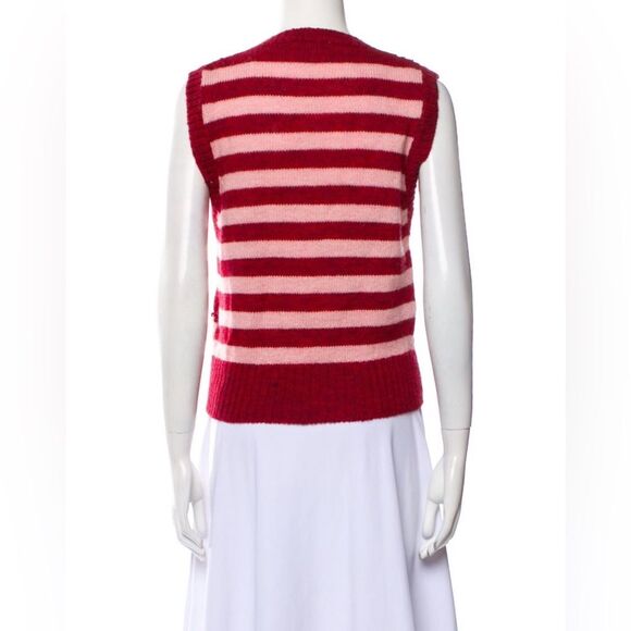 Molly Goddard New Striped Wool Vest Size L - Picture 8 of 12